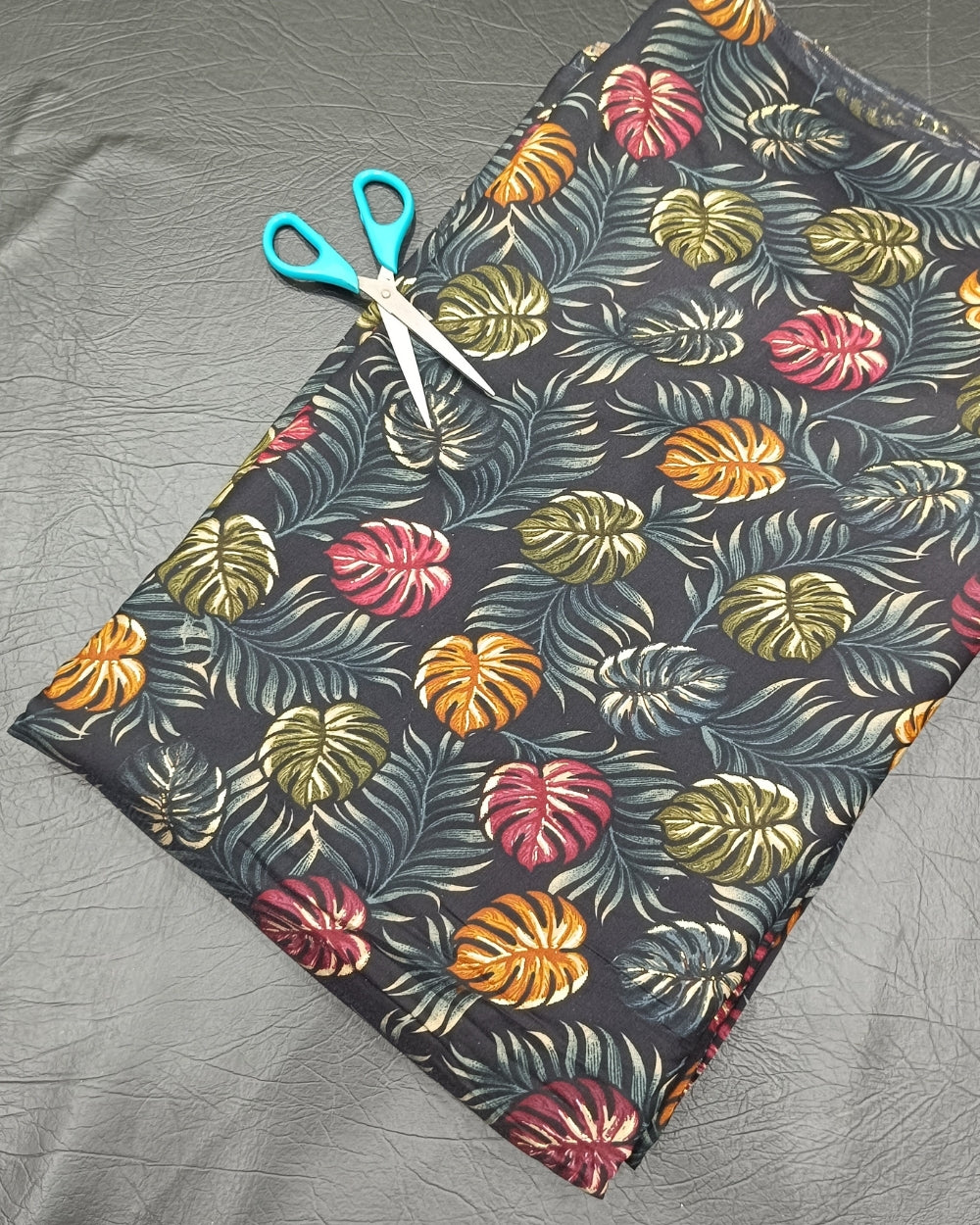 Printed Muslin Modal(Foil) Black Colour 42 Inches Width