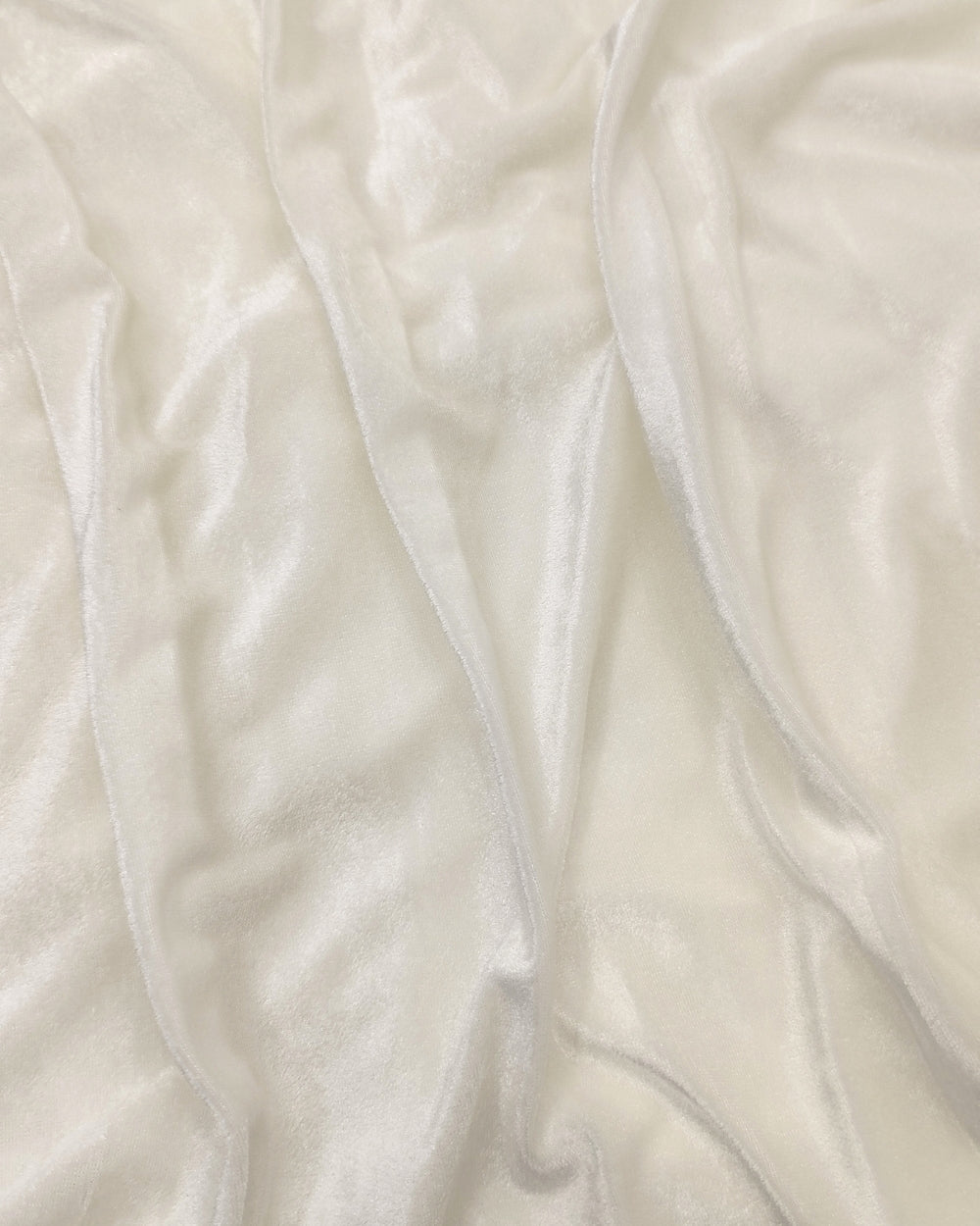 Plain Velvet Off White Colour 60 Inches Width
