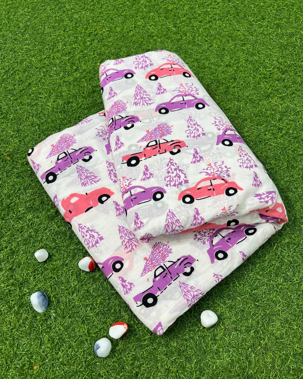 Cambric Cotton Nursery Print White 42 Inches Width