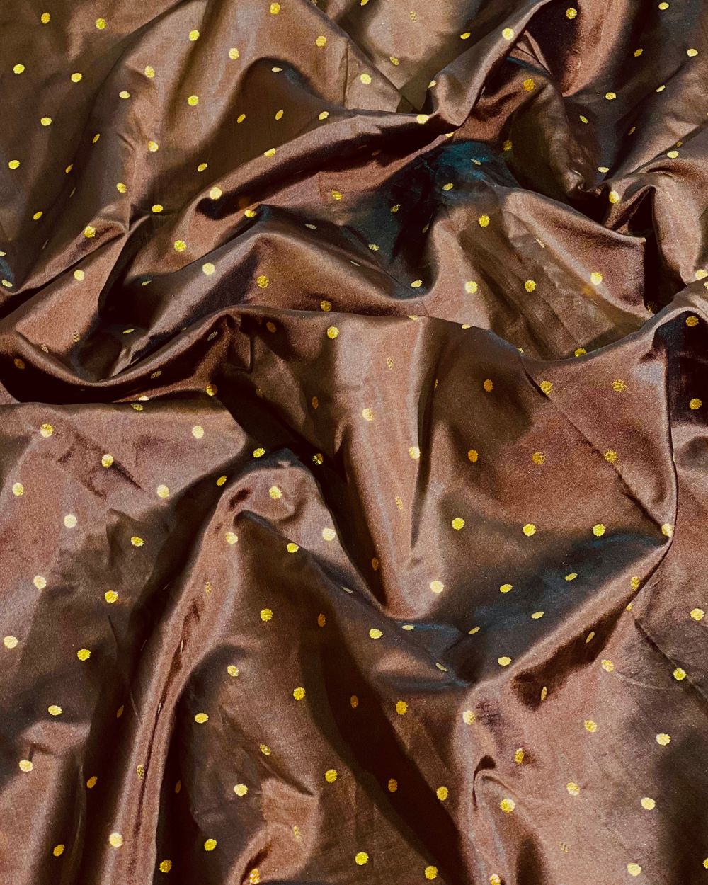 Taffeta Work Brown Colour 54 Inches Width