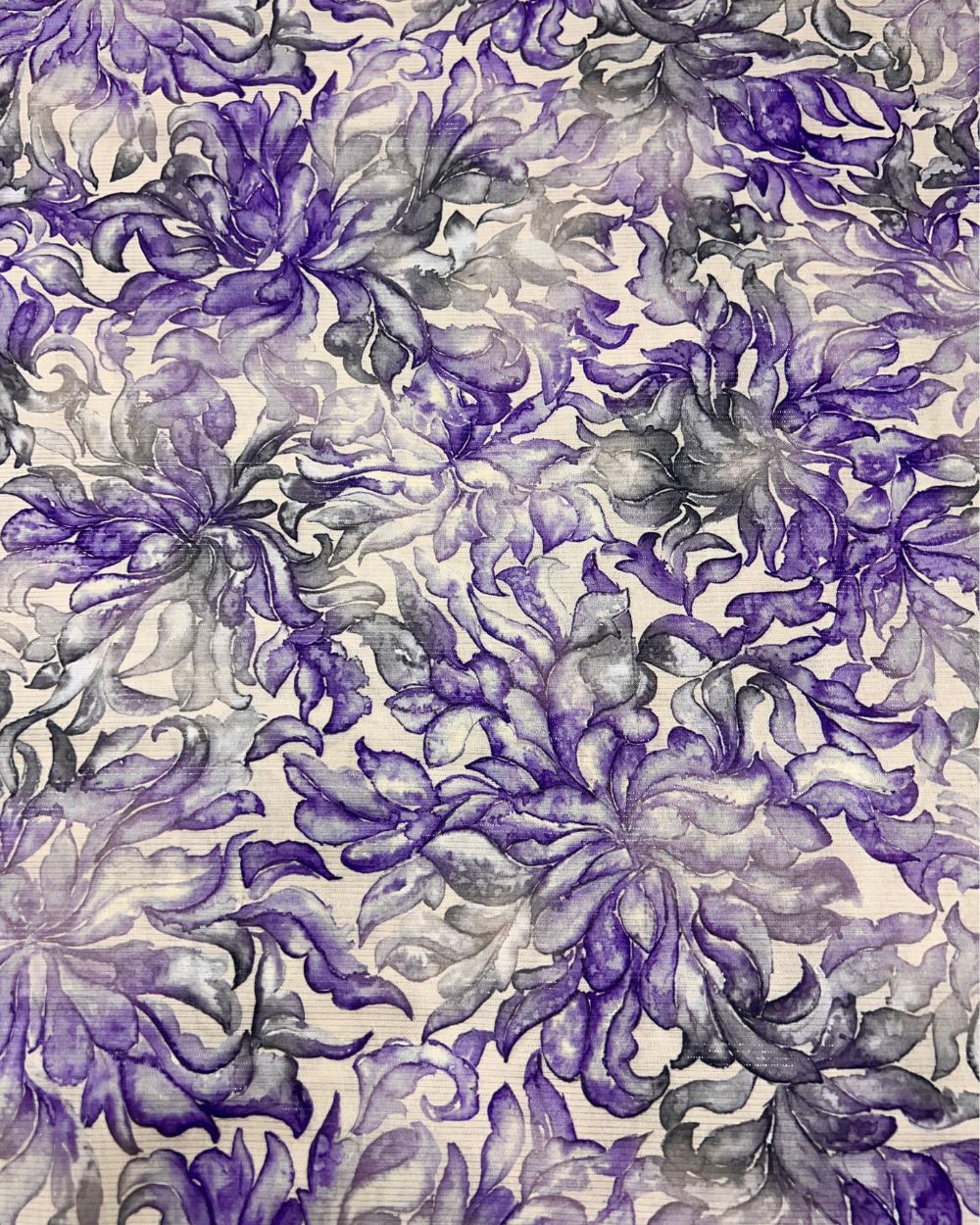 Printed Shimmer Bali Cotton Purple Colour 44 Inches Width