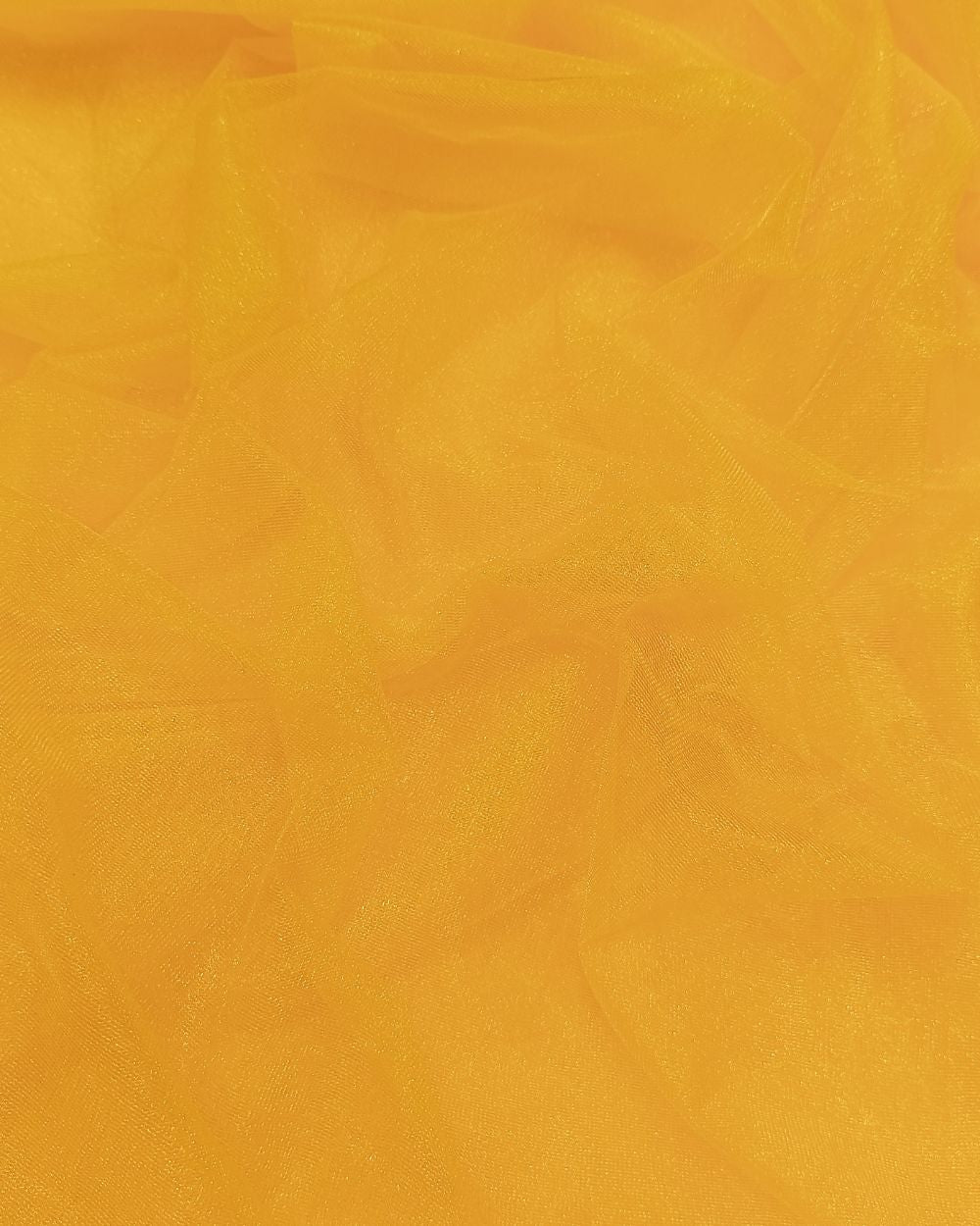Plain Net-silky Turmeric Yellow Colour 44 Inches Width