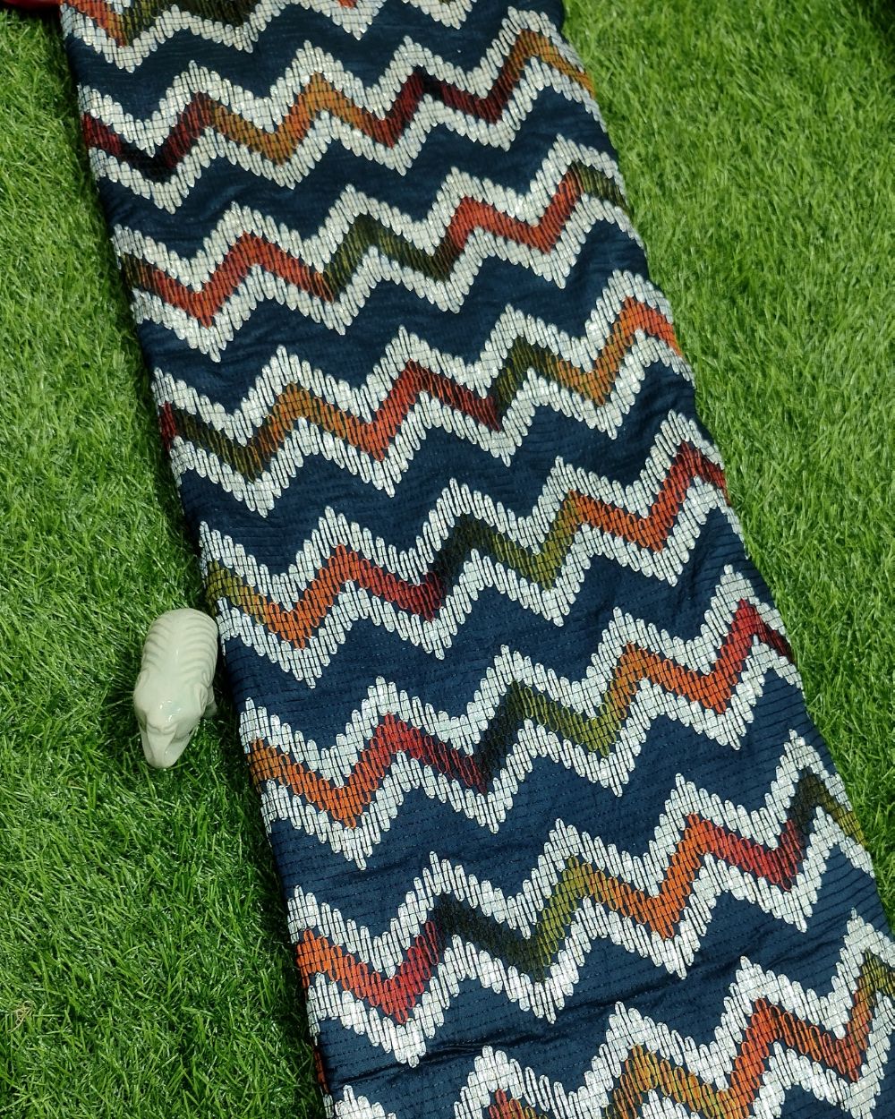 Muslin Gotapatti Work Kerosene Colour 44 Inches Width