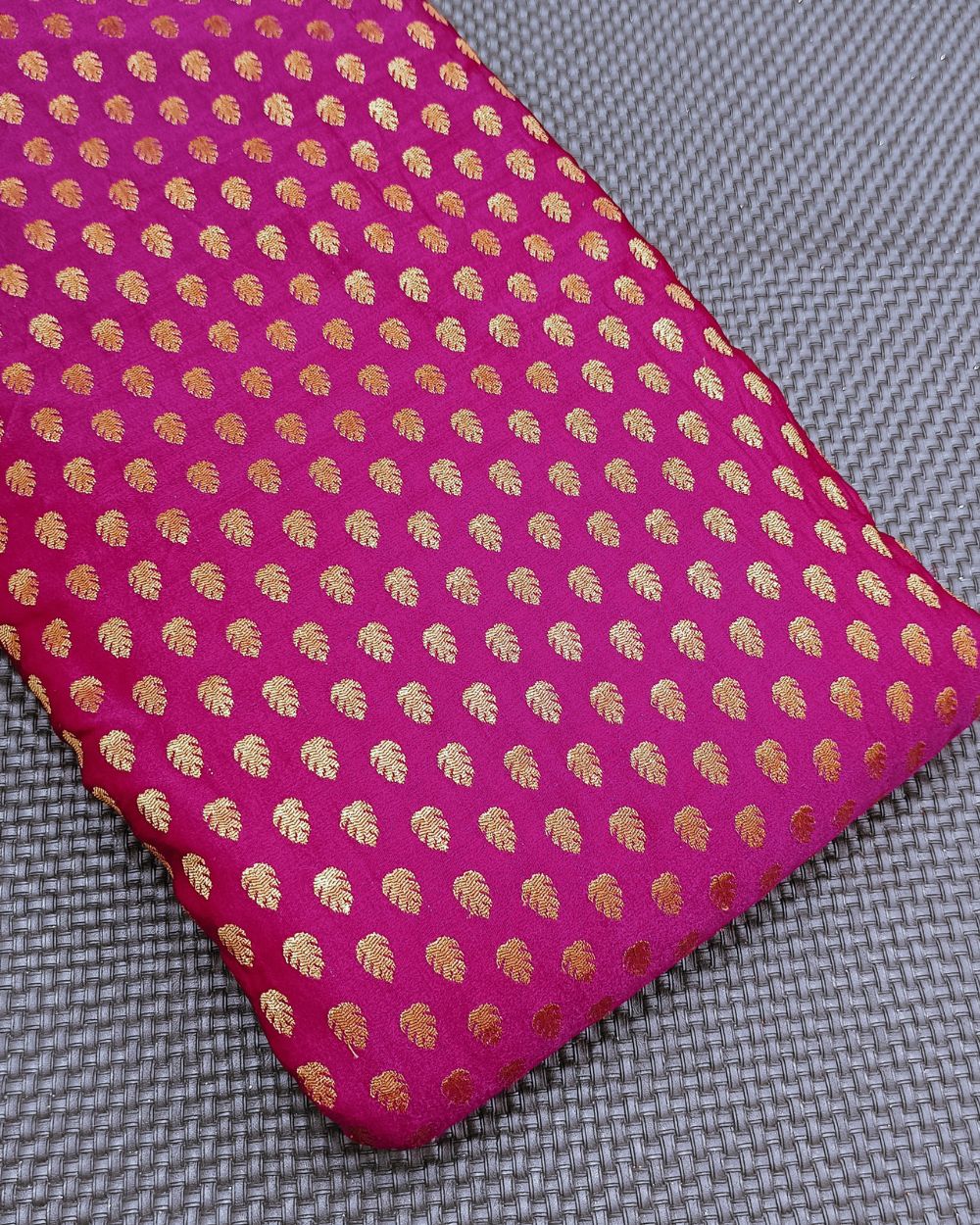 Banarasi Dark Rani Pink Colour 42 Inches Width