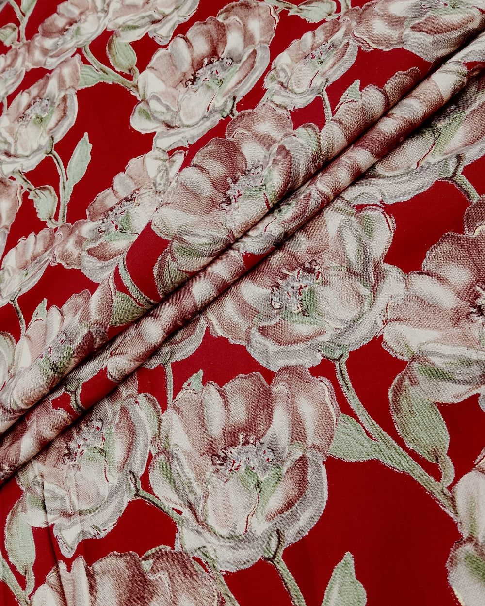 Rayon Foil Print Maroon Colour 43 Inches Width