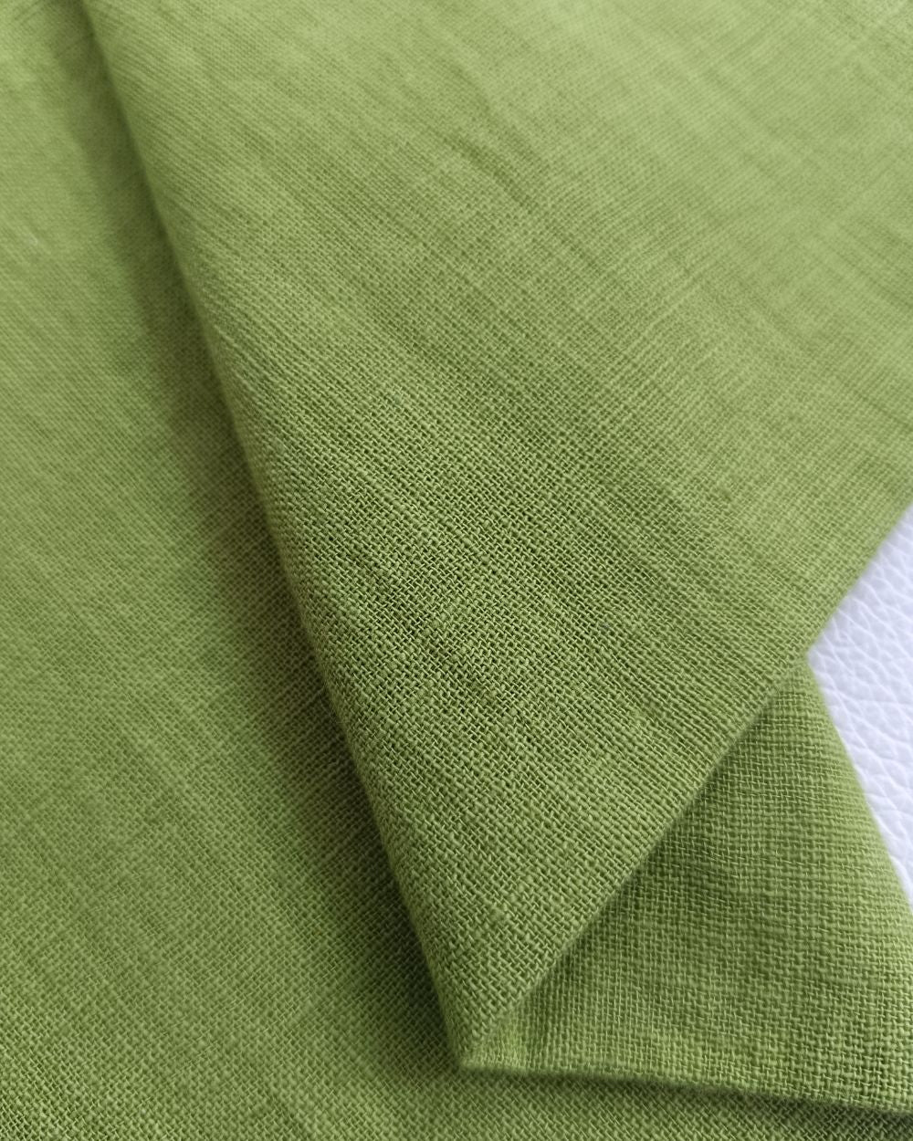 Plain Cotton Linen Lime Green Colour 43 Inches Width