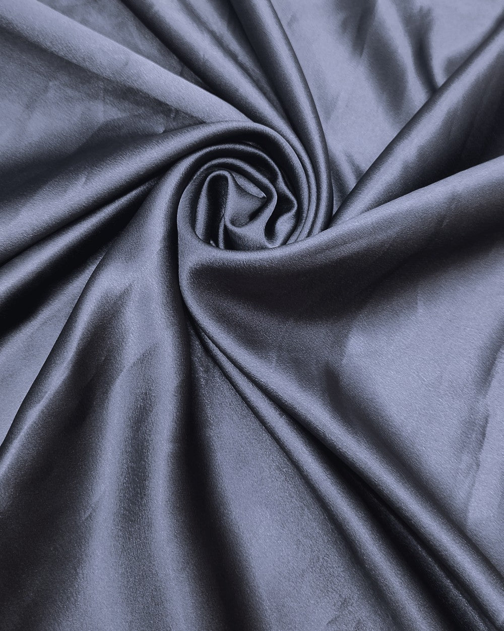 Plain German-Satin Storm Cloud Grey Colour 44 Inches Width