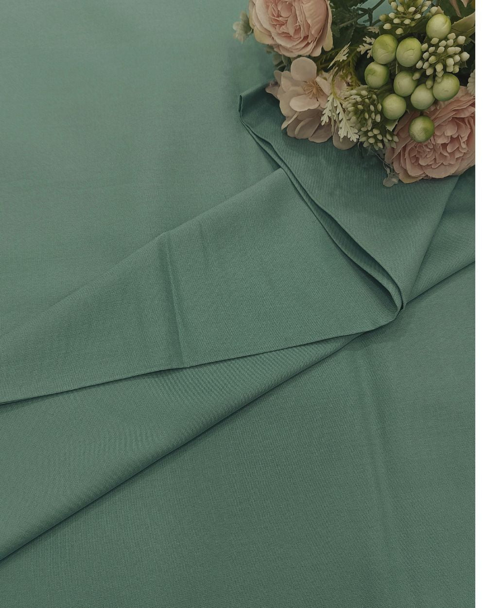 Plain Rayon-cotton Mint Leaf Colour 44 Inches Width