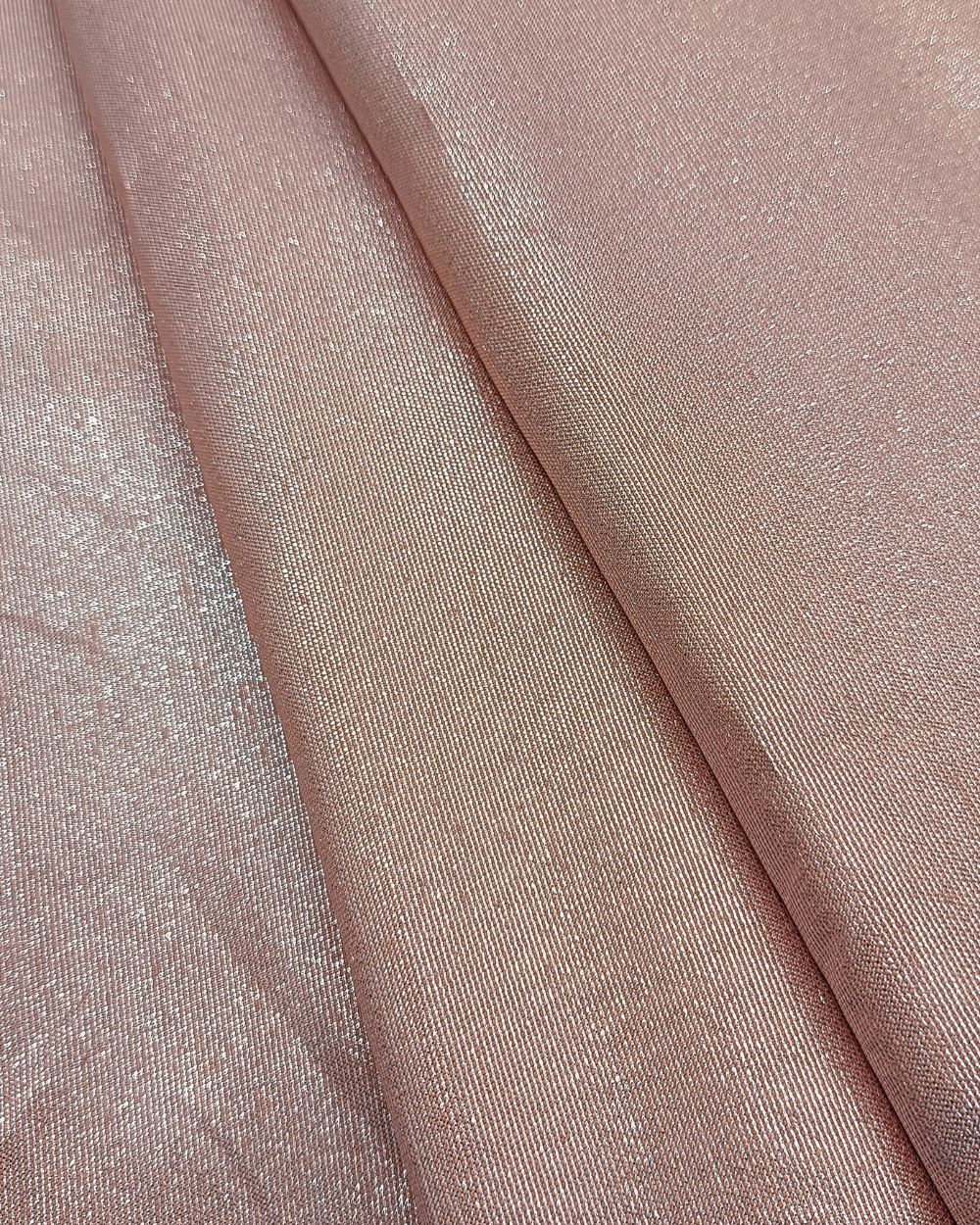 Plain Zari Light Peach Colour 57 Inches Width