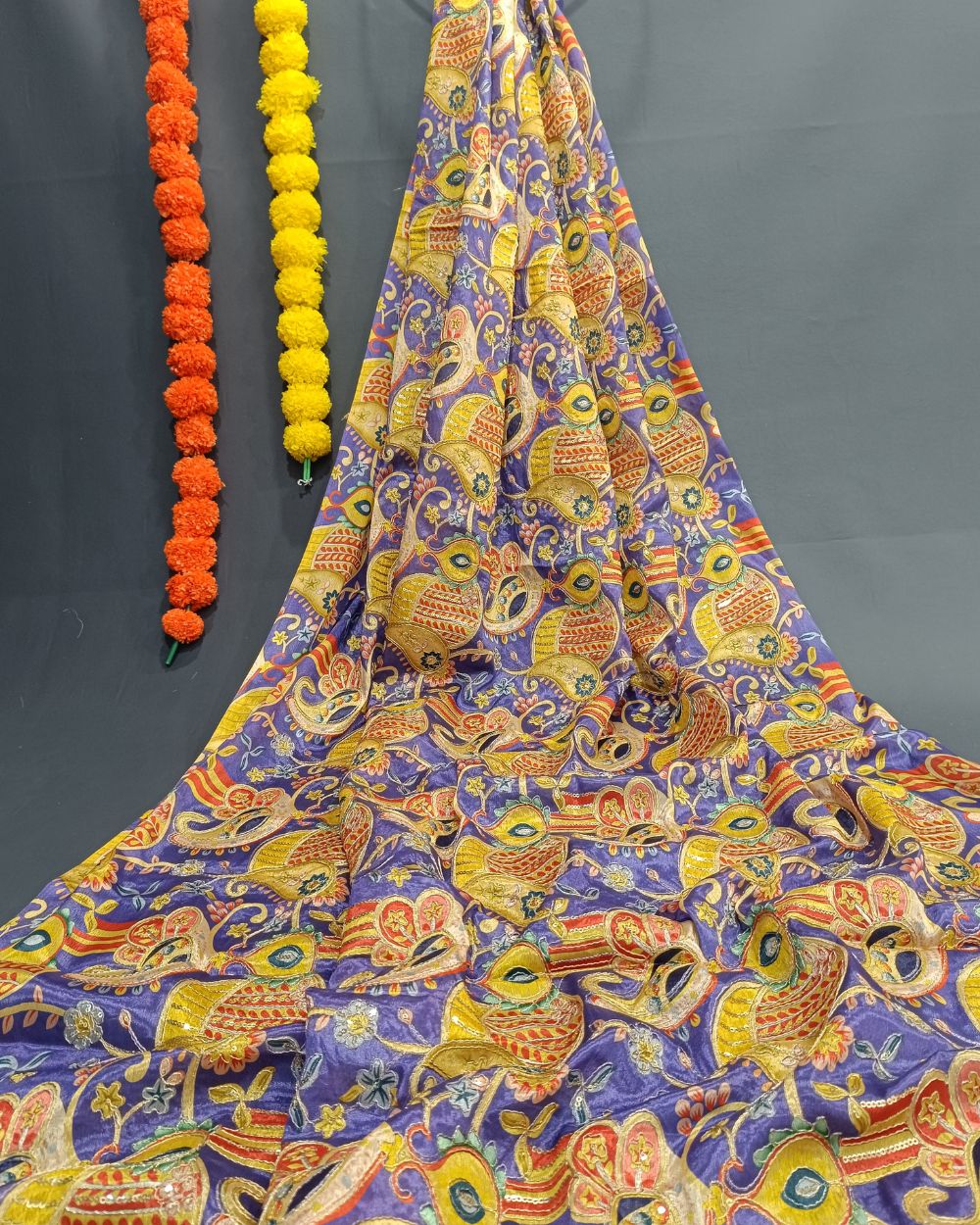 Chinnon Work Purple Colour 45 Inches Width