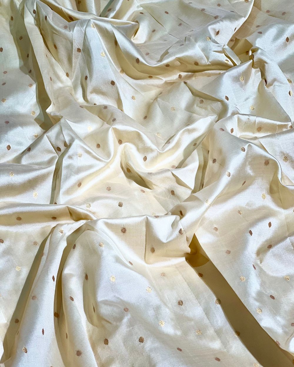 Taffeta Work Golden Colour 54 Inches Width