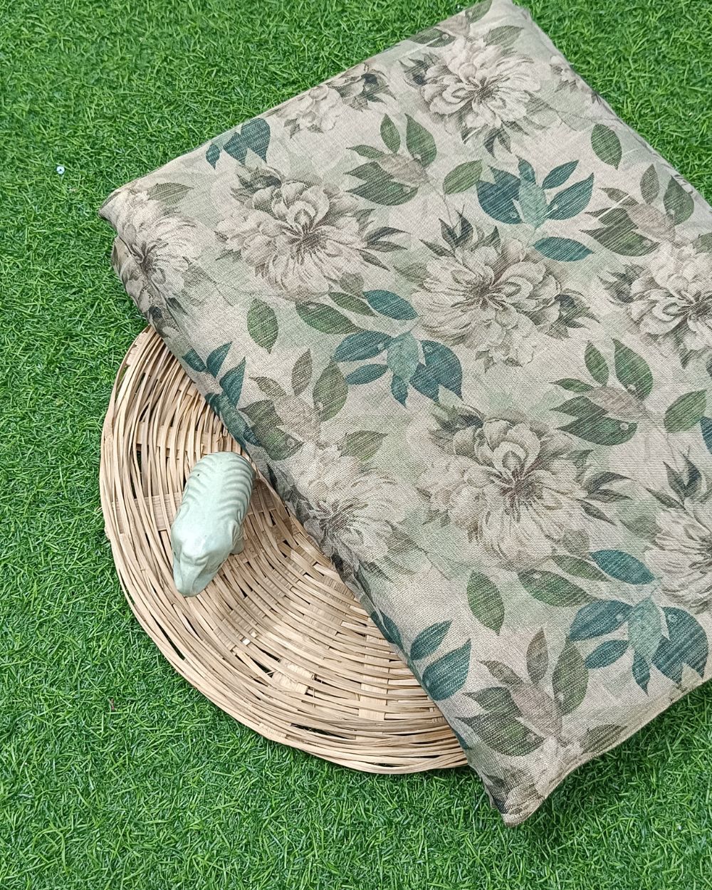 Printed Zari-Digital Golden Colour 42 Inches Width