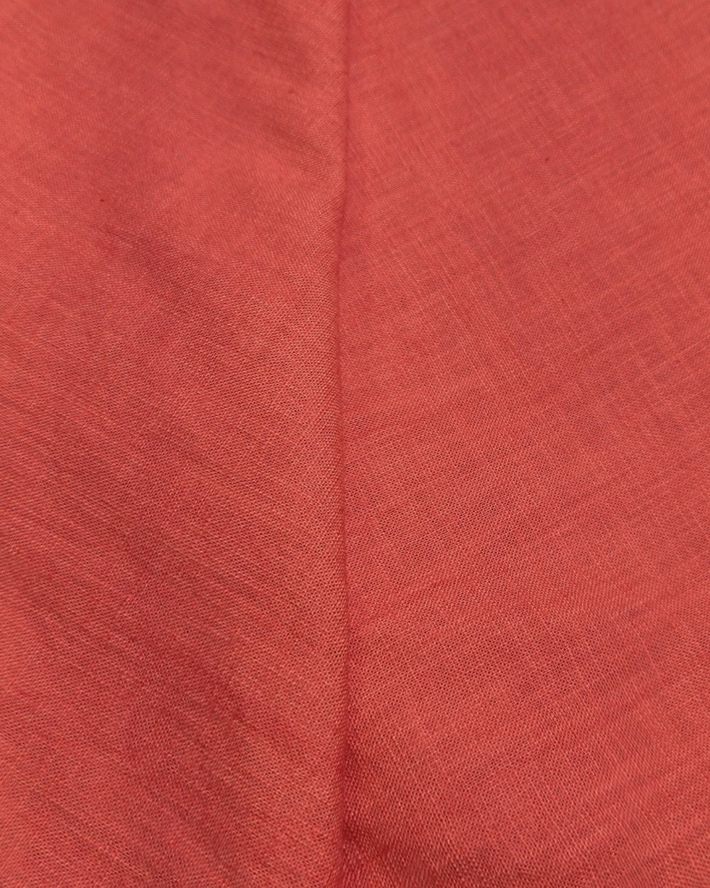 Plain Cotton Linen Rust Orange Colour 44 Inches Width