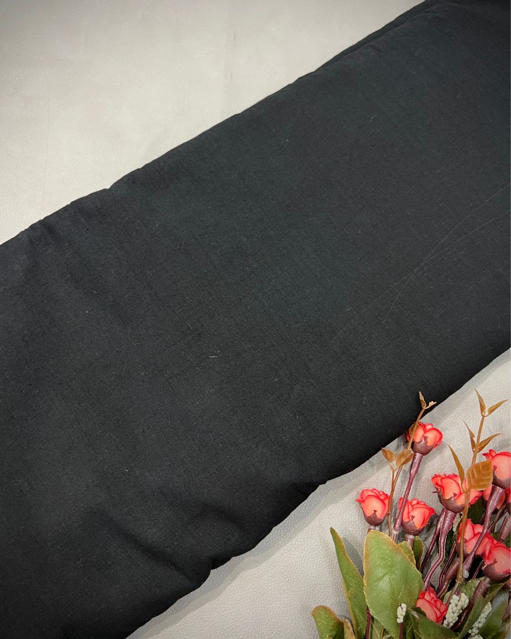 Plain Kora Cotton Black Colour 42 Inches Width