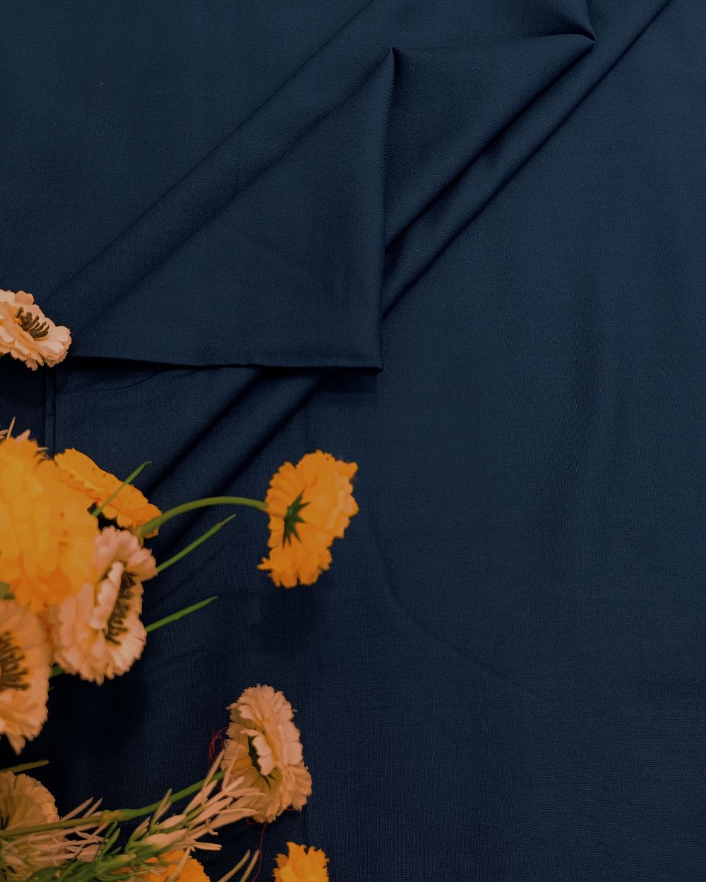 Plain Rayon-cotton Dark Kerosene Colour 44 Inches Width