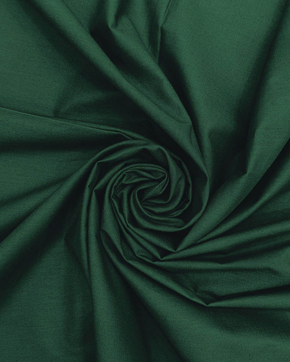 Plain Poplin-Cotton Bottle Green Colour 42 Inches Width