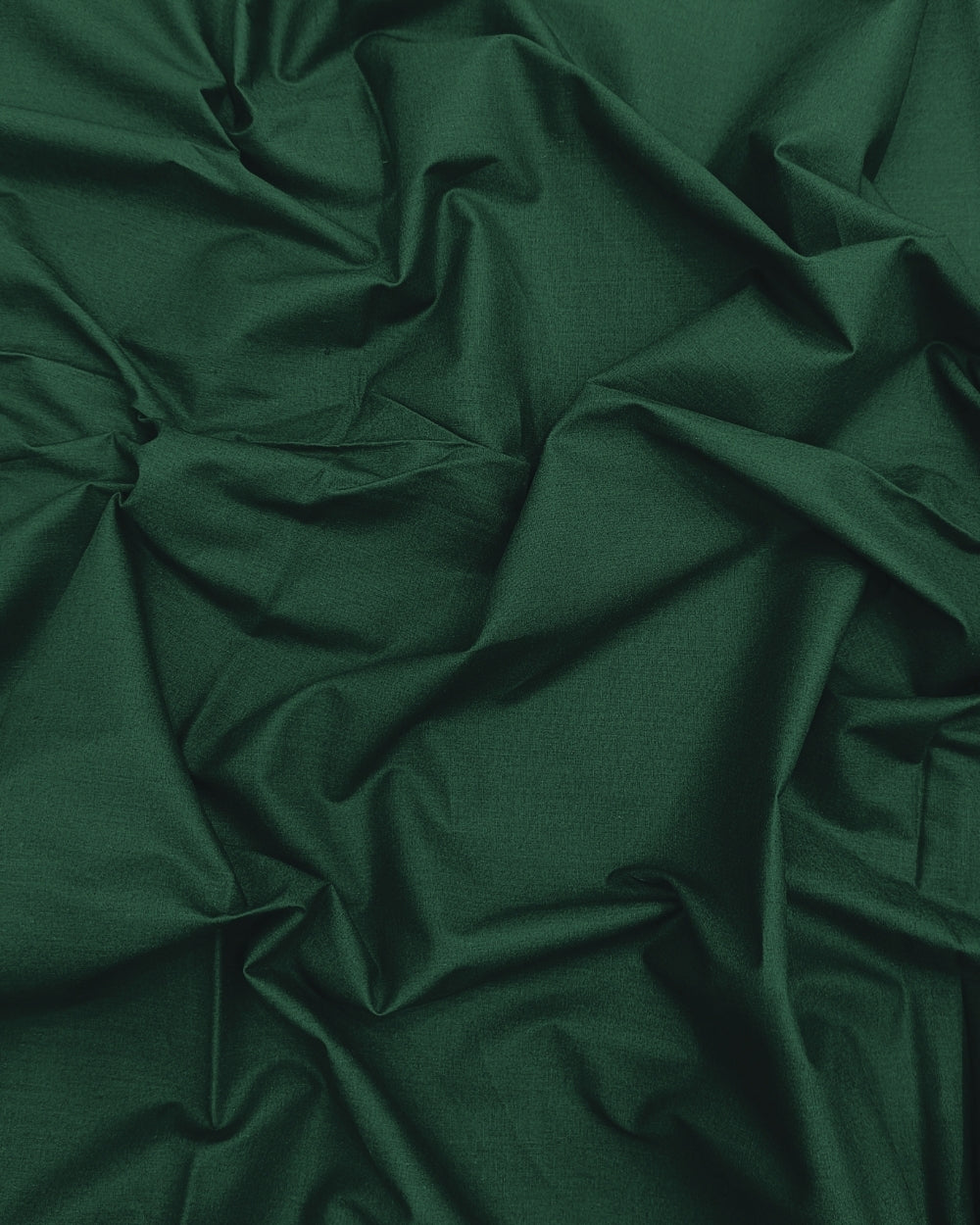 Plain Poplin-Cotton Bottle Green Colour 42 Inches Width