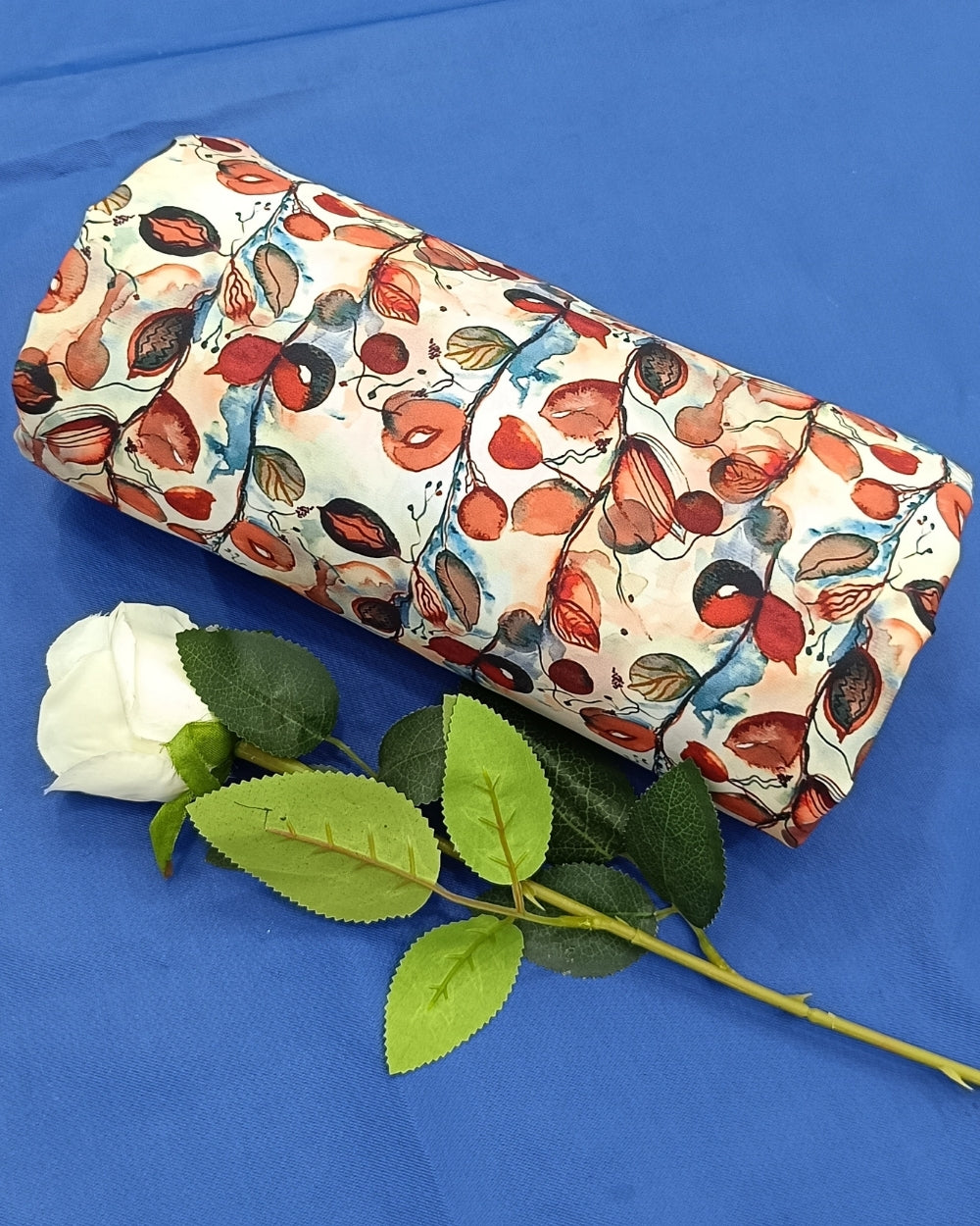 Printed Crepe Digital Light Golden(Multicolor) Colour 44 Inches Width