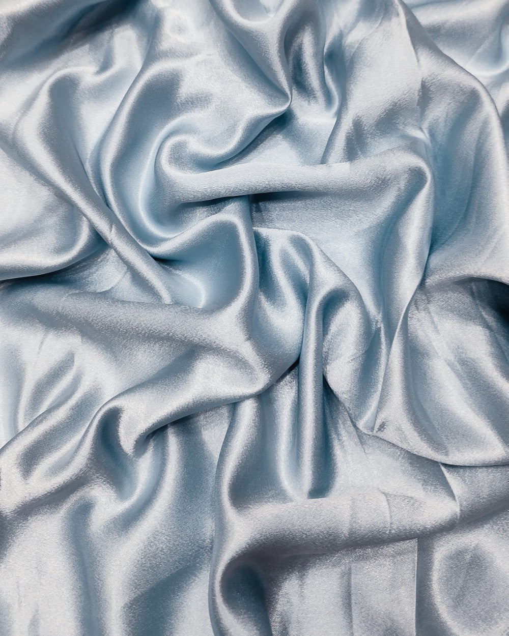 Plain German-Satin Ice Blue Colour 44 Inches Width