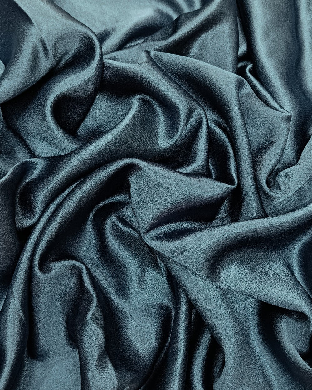 Plain German-Satin Azalea Leaf Blue Colour 44 Inches Width