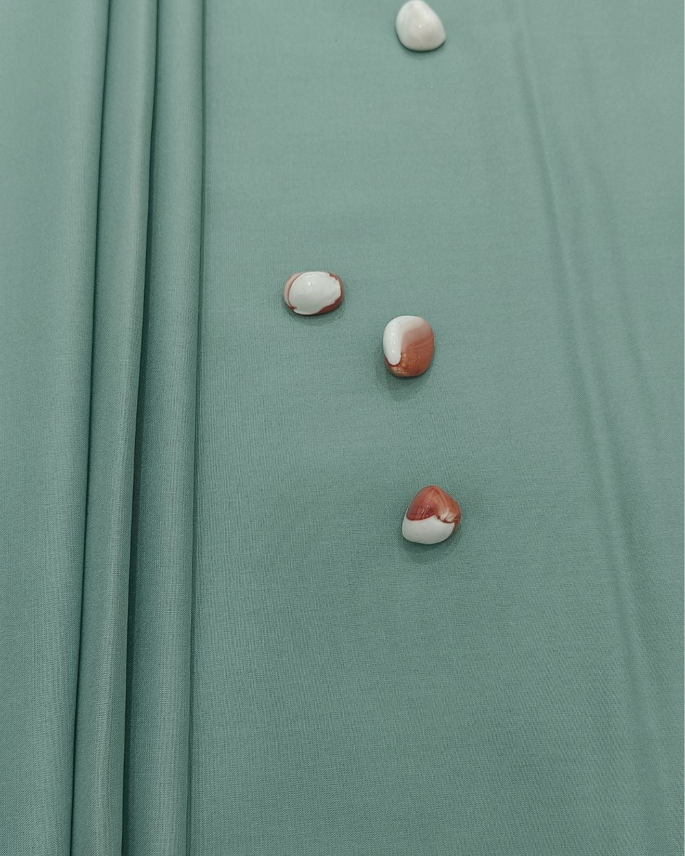 Plain Rayon-cotton Seafoam Blue Colour 44 Inches Width