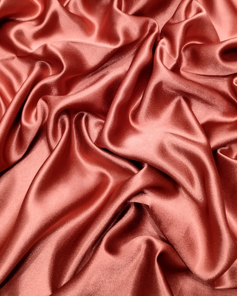 Plain German-Satin Rust Brown Colour 44 Inches Width