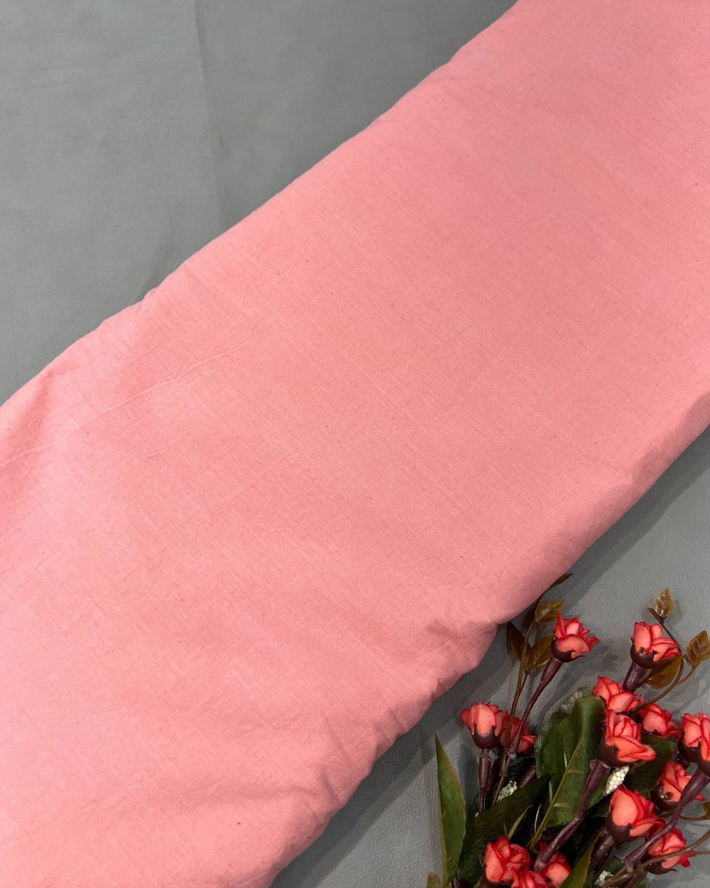 Plain Kora Cotton Light Peach Colour 42 Inches Width