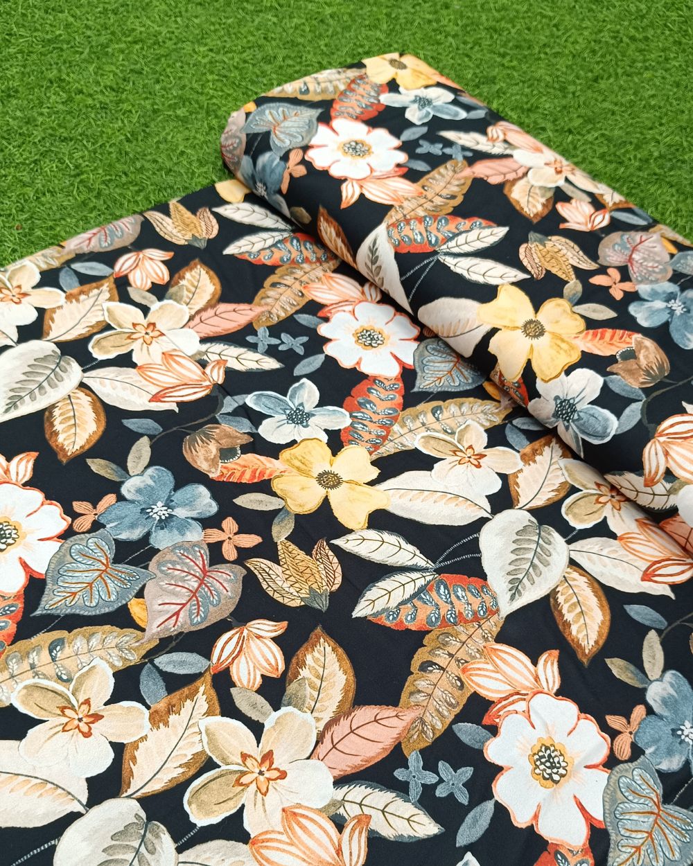 Printed Fiona Black Colour 44 Inches Width
