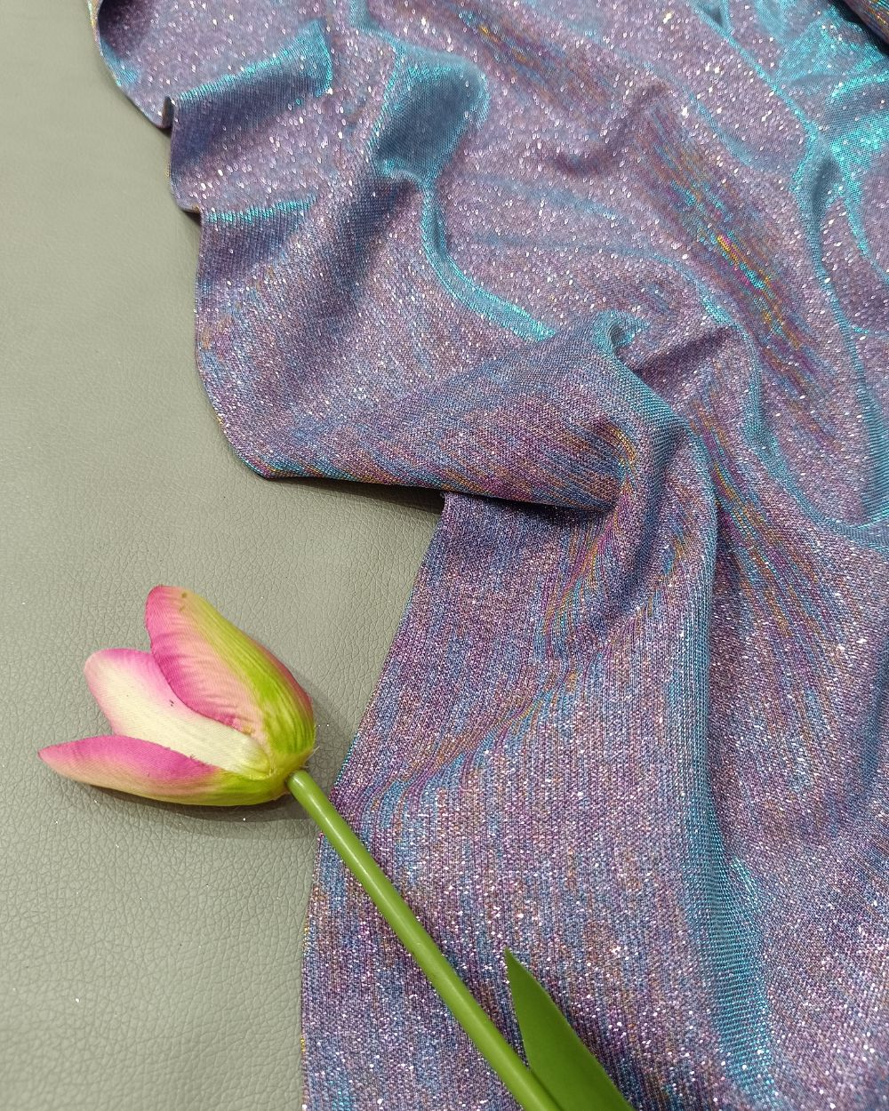 Imported Sparkle Pastel Purple Colour 55 Inches Width