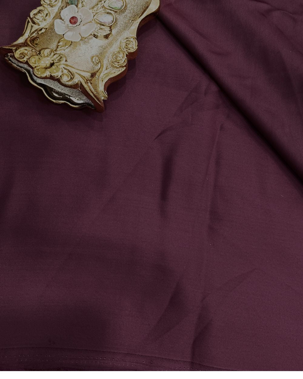Plain Burkha-Al-Nida Wine Colour 52 Inches Width