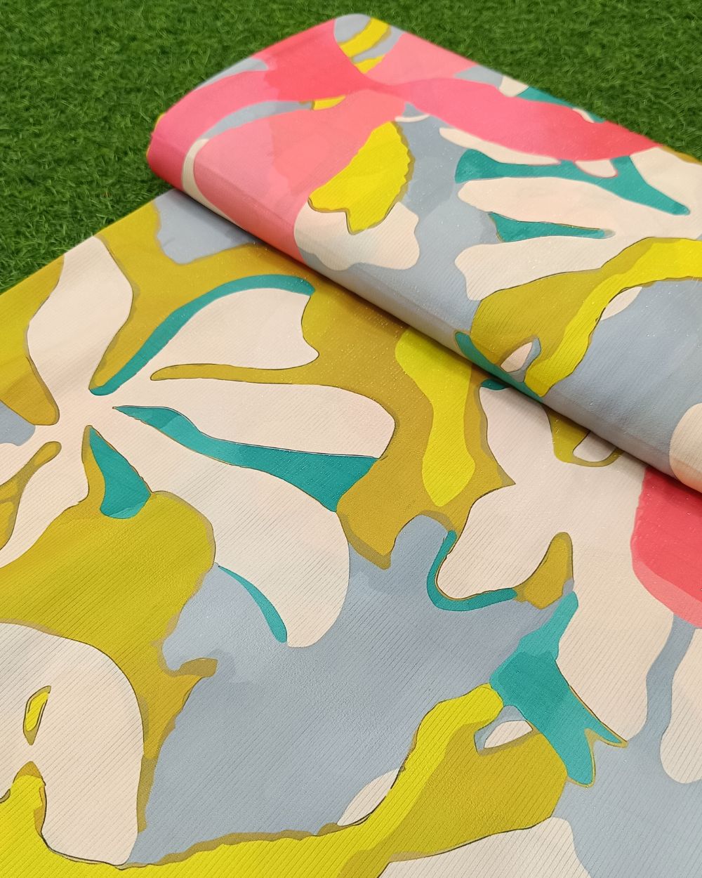 Printed Fiona La-Shimmer Multicolor 44 Inches Width