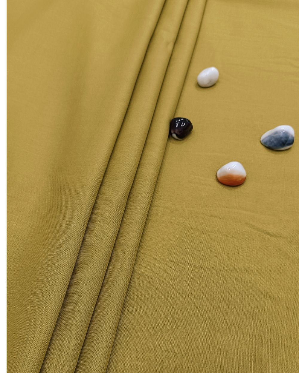 Plain Rayon-cotton Light Lemon Green Colour 44 Inches Width