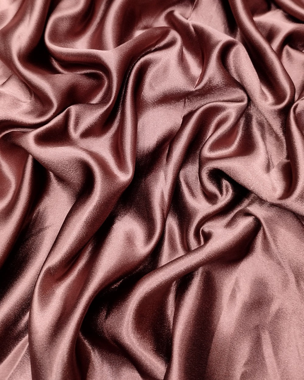 Plain German-Satin Clay Brown Colour 44 Inches Width
