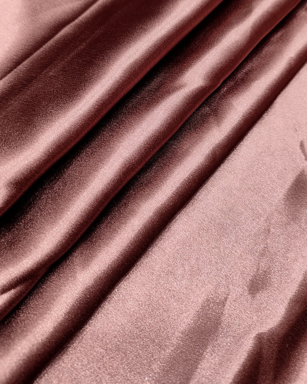 Plain German-Satin Clay Brown Colour 44 Inches Width