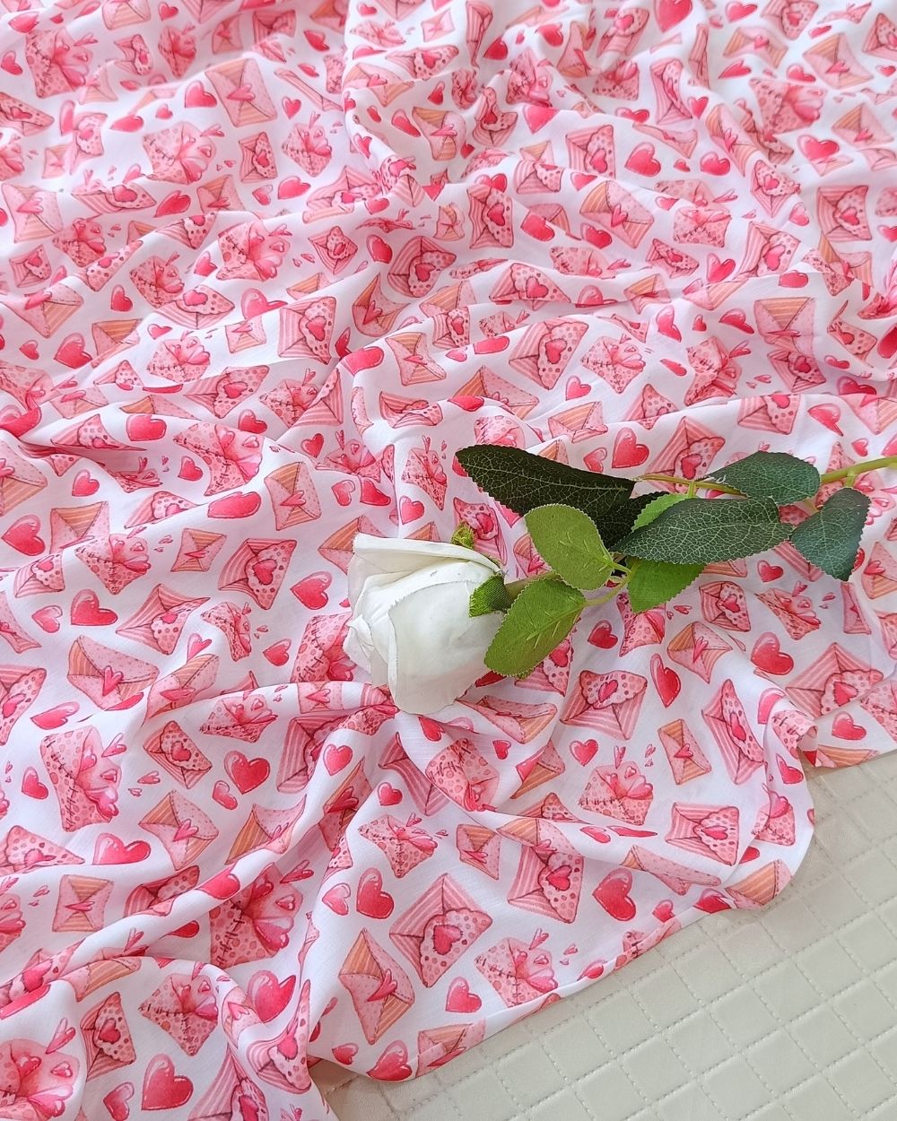 Soft Cotton with Kids Print (Baby/Nursery) White Colour 44 Inches Width