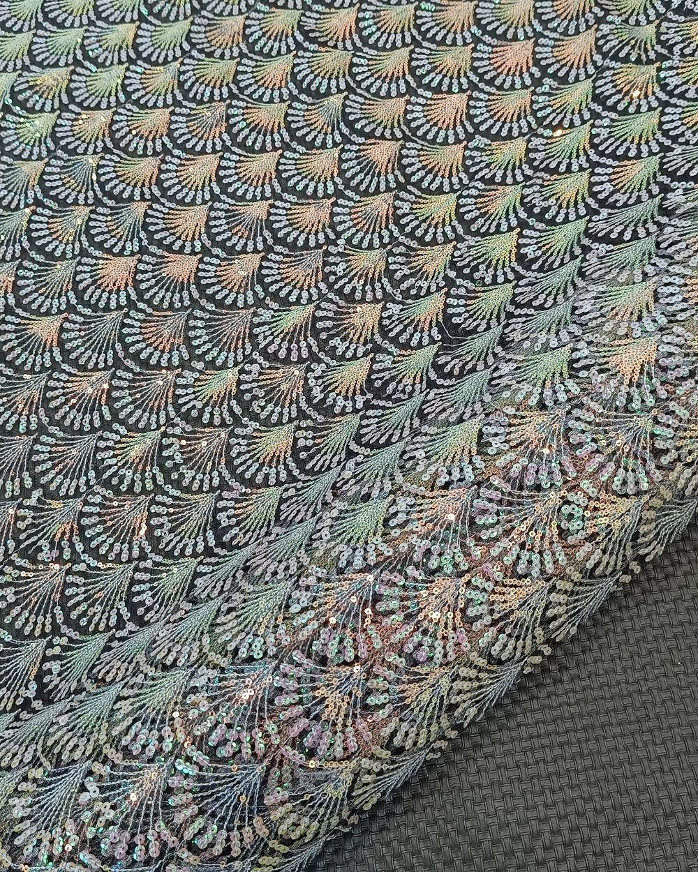Net Work Black Colour 44 Inches Width