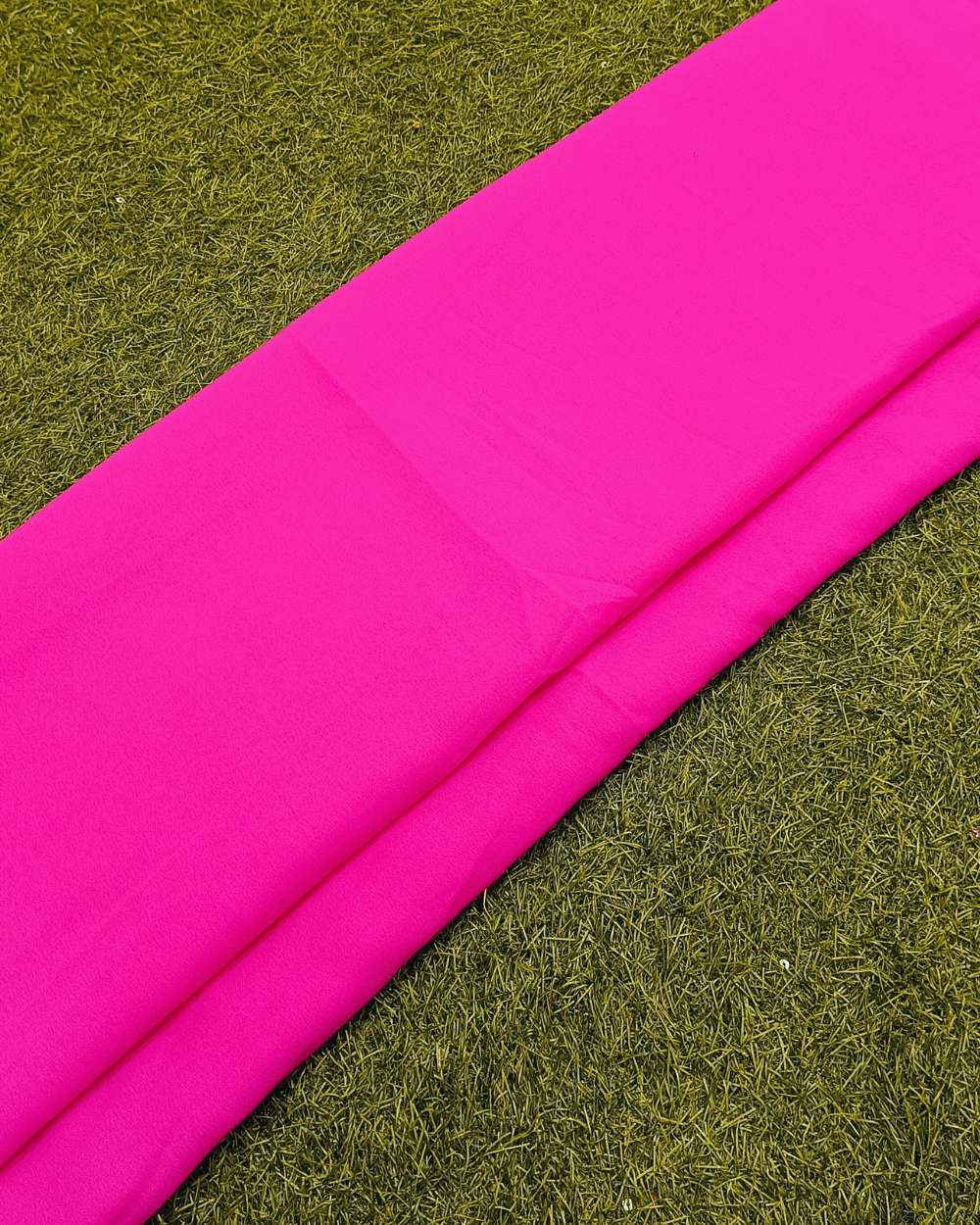 Plain Georgette Hot Pink  Colour 44 Inches Width