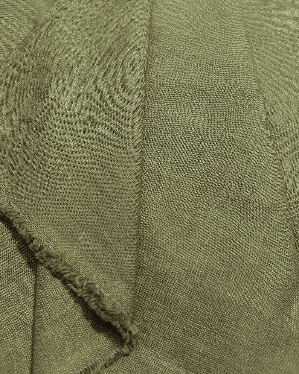 Plain Cotton Linen Mehandi Green Colour 44 Inches Width