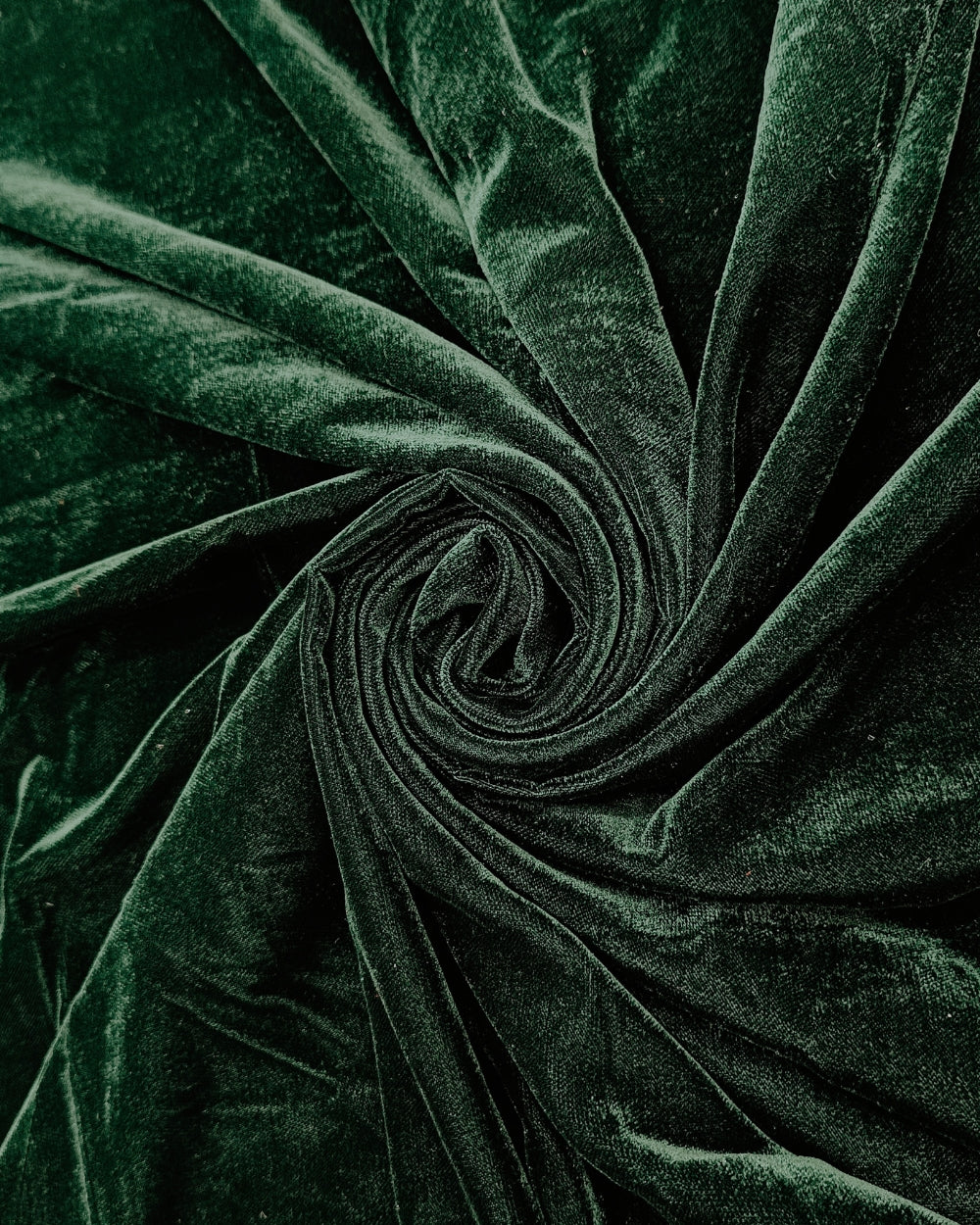 Plain Premium Velvet Bottle Green Colour 42 Inches Width