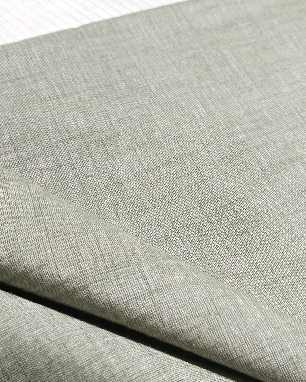 Plain Khadi Cotton Fabric Light Greenish Grey Colour 45 Inches Width