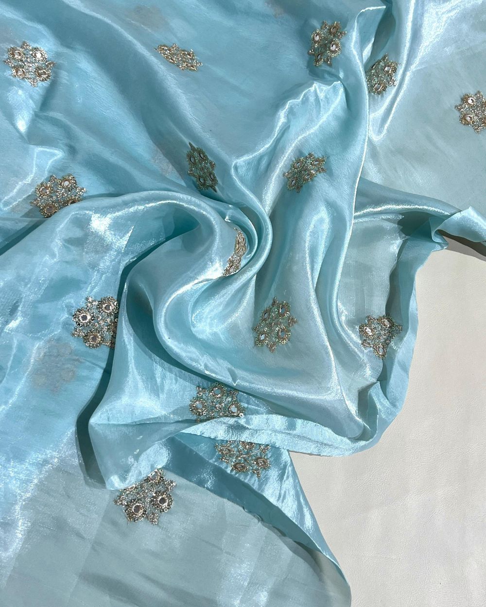 Jimmy-choo Work fabric | Sky Blue | Balaji Cutpiece