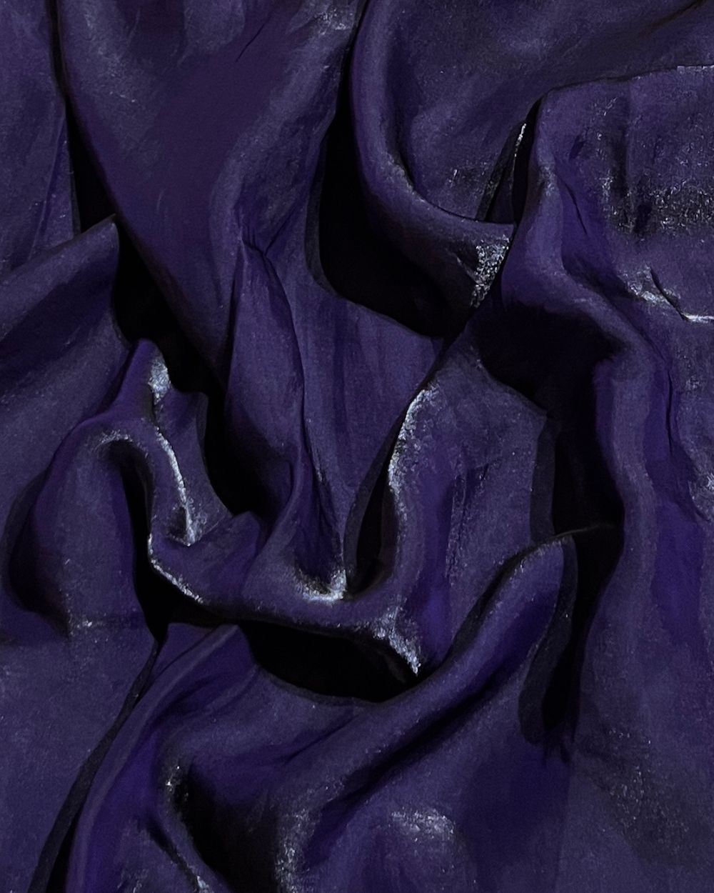 Plain Space Silk (Fendy Satin) Dark Purple Colour 45 Inches Width
