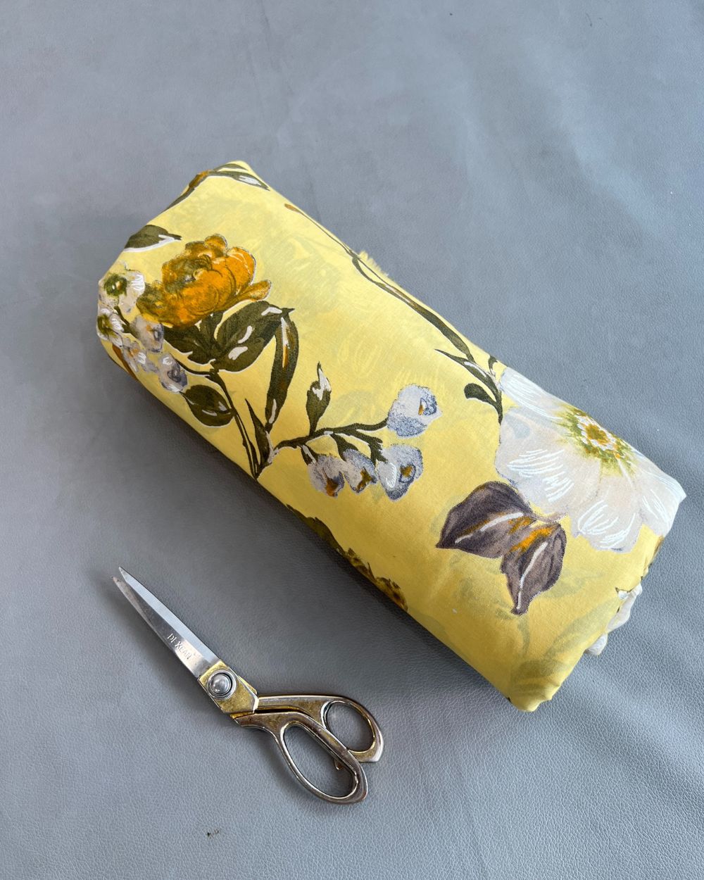 Printed Cotton (Foil) Yellow Colour 45 Inches Width