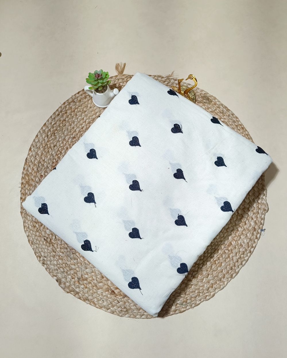 Kora Cotton Work Black 45 Inches Width