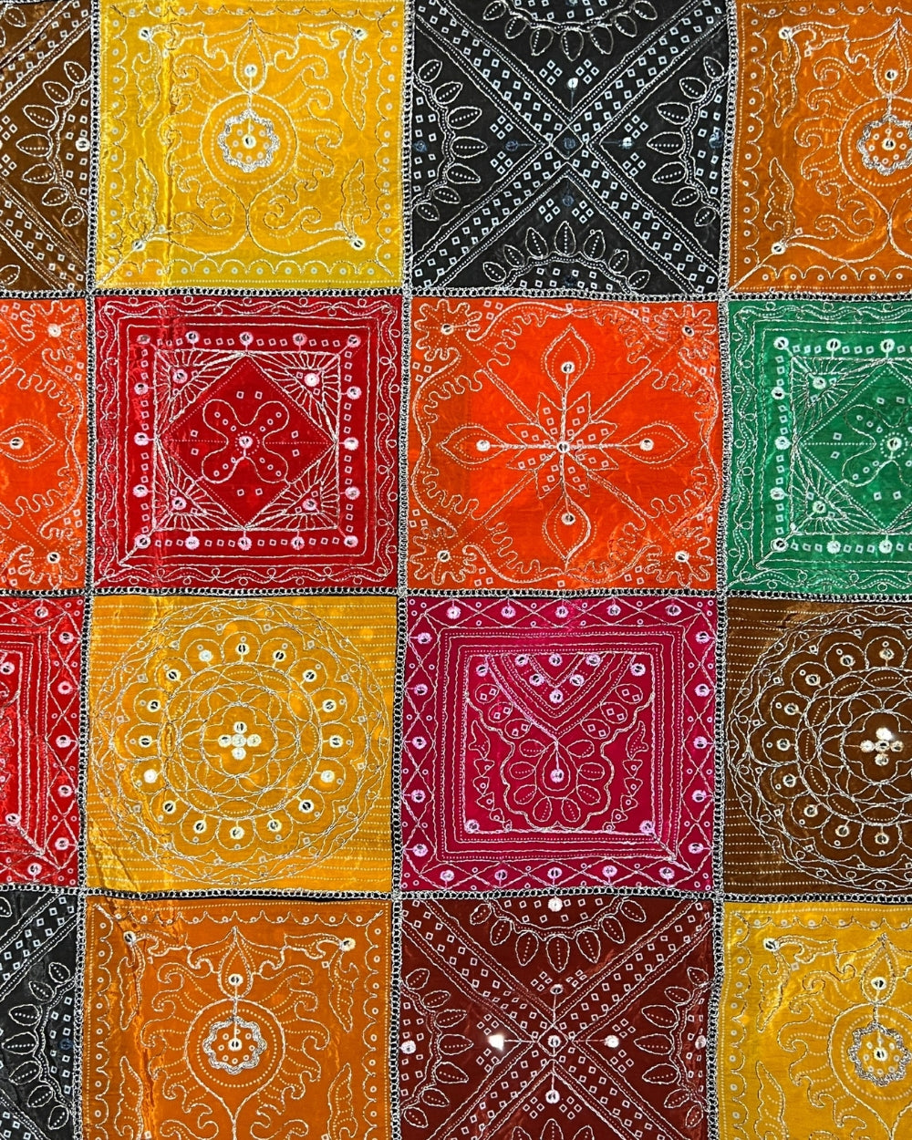 Natural Crepe Work Multi Colour 42 Inches Width