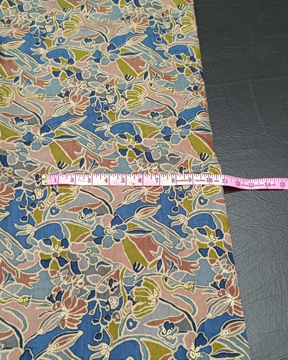 Printed Muslin Modal(Foil) Kerosene Colour 42 Inches Width