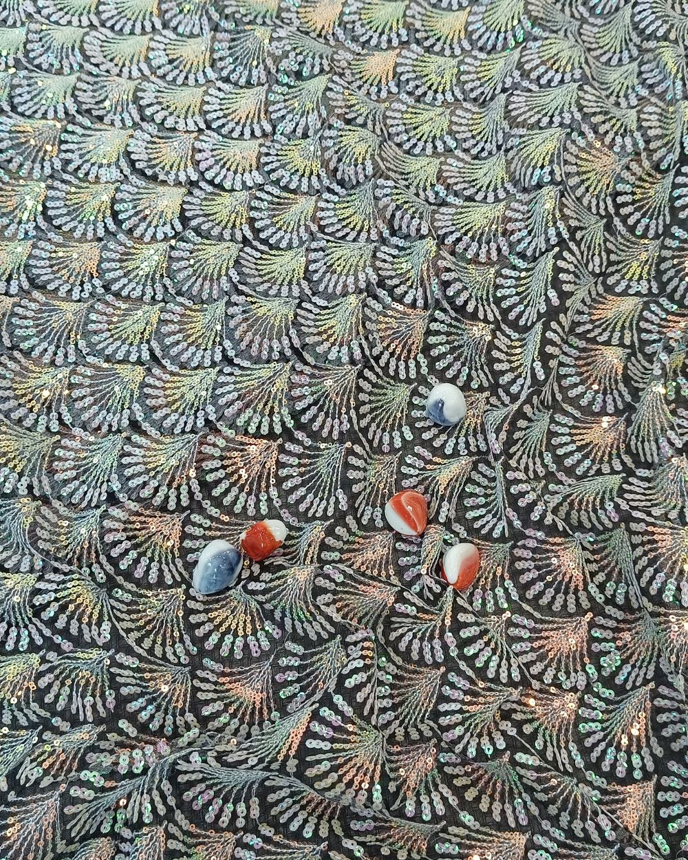 Net Work Black Colour 44 Inches Width