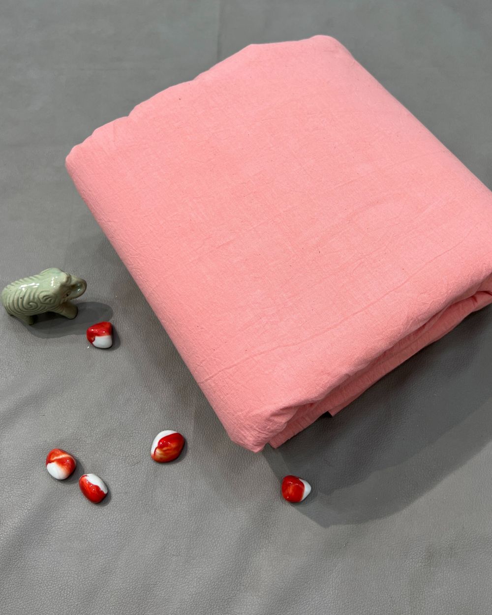 Plain Kora Cotton Light Peach Colour 42 Inches Width