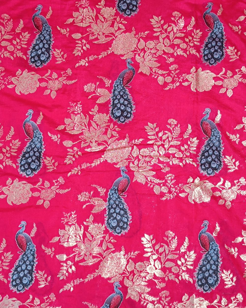 Jacquard Banarasi Pink Colour 42 Inches Width