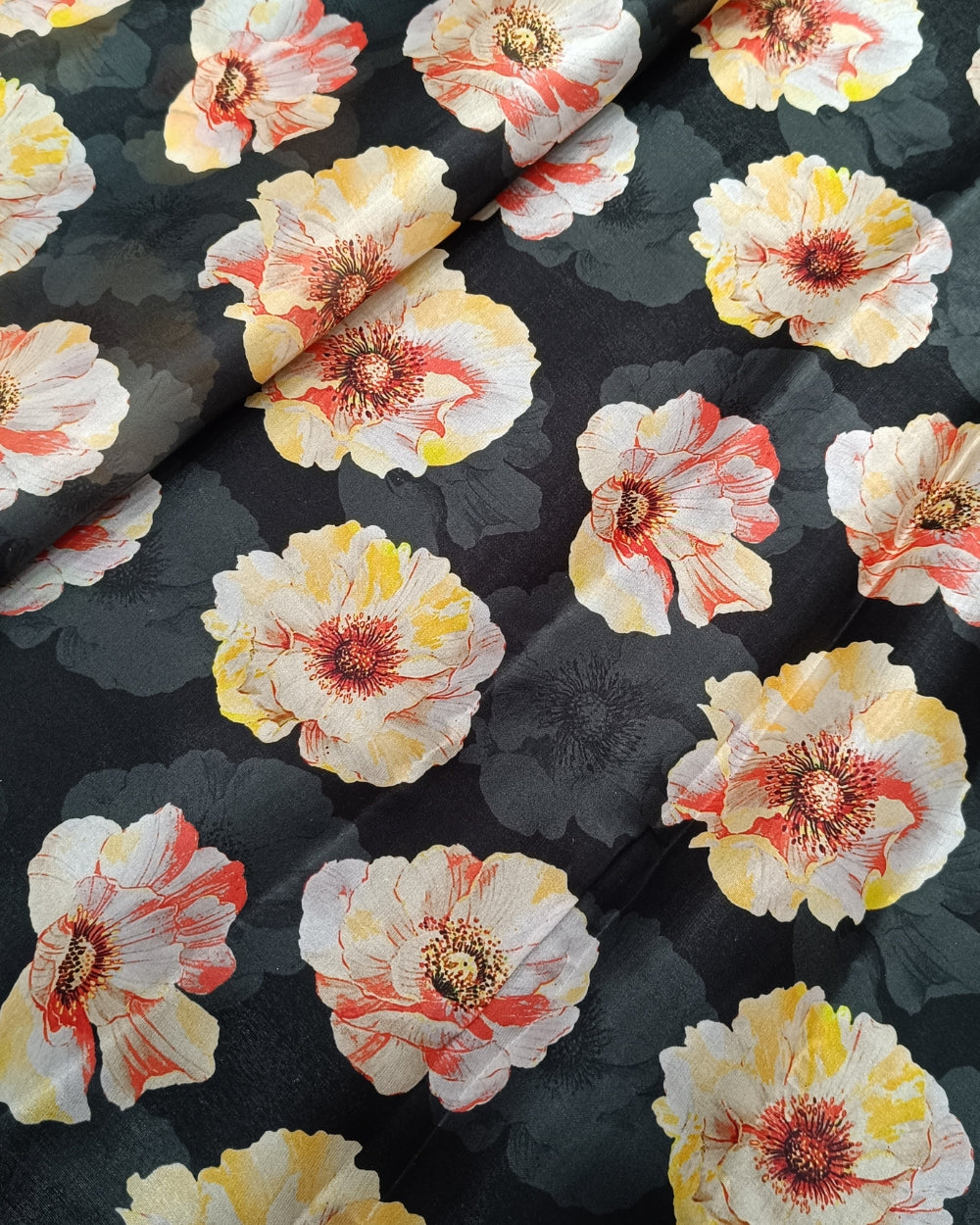 Printed Jimmy Choo Black Colour 44 Inches Width